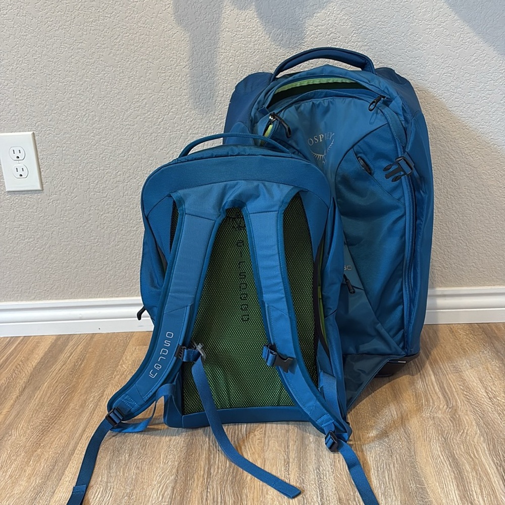Osprey Meridian 60L / 22” Blue Roller Bag Carryon - Picture 13 of 13